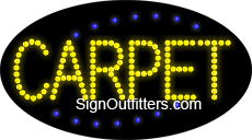Carpet LED Sign - Flashing Design