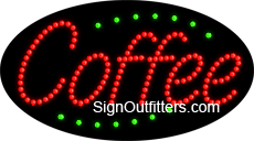 Coffee LED Sign - Flashing Design