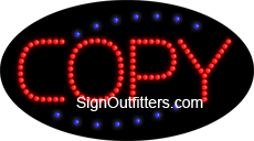 Copy LED Sign - Flashing Design