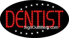 Dentist LED Sign - Flashing Design
