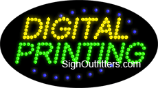 Digital Printing LED Sign - Flashing Design