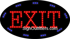 Exit LED Sign - Flashing Design