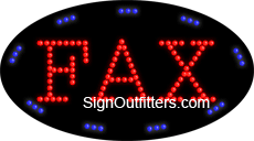 Fax LED Sign - Flashing Design
