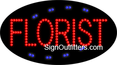 Florist LED Sign - Flashing Design