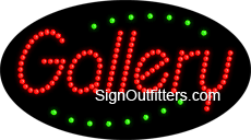 Gallery LED Sign - Flashing Design