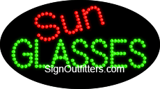Sun Glasses LED Sign - Flashing Design