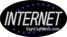 Internet LED Sign - Flashing Design