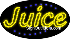 Juice LED Sign - Flashing Design