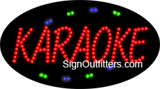 Karaoke LED Sign - Flashing Design