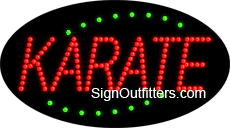 Karate LED Sign - Flashing Design