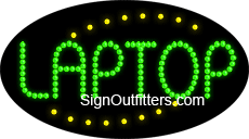 Laptop LED Sign - Flashing Design