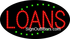 Loans LED Sign - Flashing Design