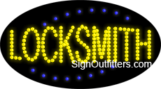 Locksmith LED Sign - Flashing Design