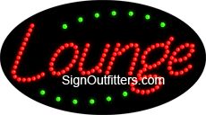 Lounge LED Sign - Flashing Design