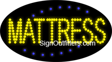 Mattress LED Sign - Flashing Design