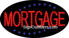 Mortgage LED Sign - Flashing Design