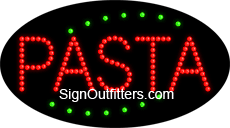 Pasta LED Sign - Flashing Design