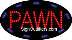 Pawn LED Sign - Flashing Design