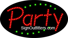 Party LED Sign - Flashing Design
