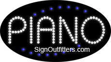 Piano LED Sign - Flashing Design