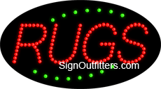 Rugs LED Sign - Flashing Design