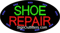 Shoe Repair LED Sign - Flashing Design