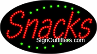 Snacks LED Sign - Flashing Design