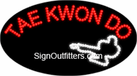 Tae Kwon Do LED Sign - Flashing Design