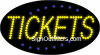 Tickets LED Sign - Flashing Design