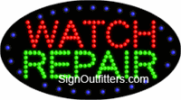 Watch Repair LED Sign - Flashing Design
