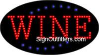 Wine LED Sign - Flashing Design