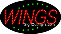 Wings LED Sign - Flashing Design