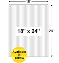 Corrugated Plastic Yard Sign Blanks - 18'' x 24''
