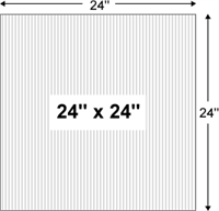 Corrugated Plastic Yard Sign Blanks - 24'' x 24''