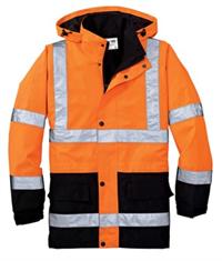Cornerstone ANSI Class 3 Waterproof Parka, Front, Safety Orange