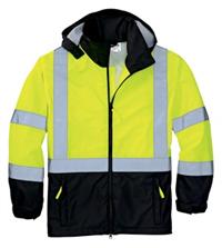 Cornerstone ANSI Class 3 Windbreaker, Front, Safety Yellow