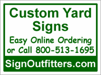 Custom Sign - Yard Signs with Sign Stakes
