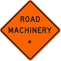 Road Machinery with Custom Text 36 x 36