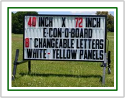 E-Con-O Board Portable Roadside Sign (40 inch x 72 inch Sign Face)