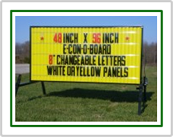 E-Con-O Board Portable Roadside Sign (48 inch x 96 inch Sign Face)