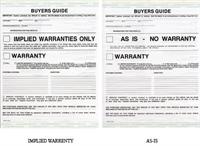 Auto Dealership Buyers Guide Forms