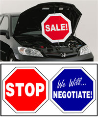 Under The Hood Twisting Sign - Stop / We Will Negotiate
