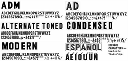 Gemini Sign Letter Set - 400 Character Set (6'' Letter on 6 7/8'' Panel)