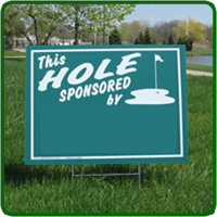 Hole Sponsor Sign - Blank