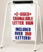 Inst-A-Frame Sidewalk Sign Kit with Letters