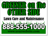 Lawn Maintenance Sign Design LC06 - One Click Kit