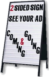 Sidewalk A-Frame Sign Kit - Steel Frame Construction