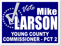 Political Yard Sign Design P71 - Featuring Check Box