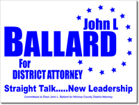 Political Yard Sign Design PSSW7 - One Click Kit 100