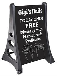 QLA Write On / Wash Off ''A'' Frame Chalk Board